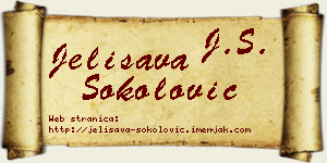 Jelisava Sokolović vizit kartica